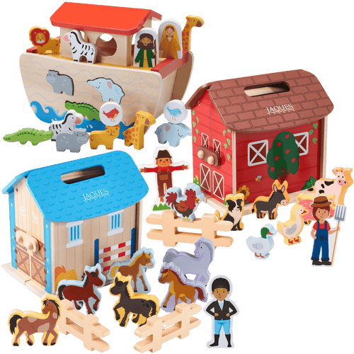 Wooden Animal Toys Toddler Bundle