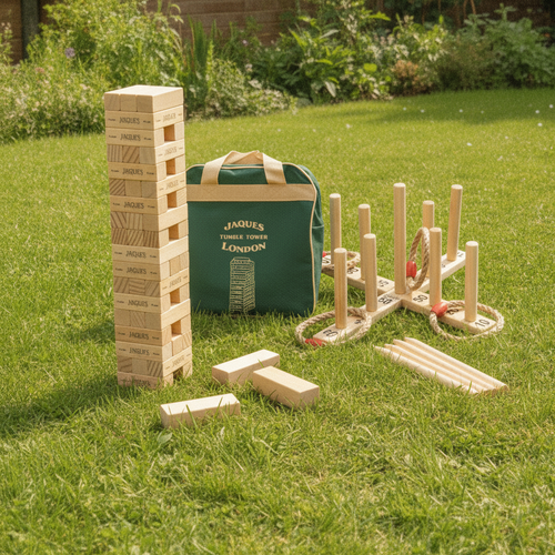 Garden Party games bundle on a lawn 