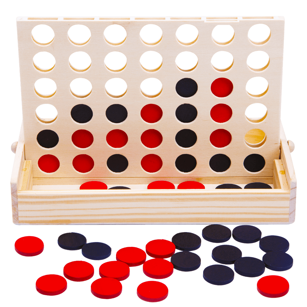 Image of the Deluxe Four in a Row against a white background. Studio image of product.