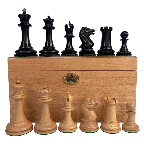 1854 Edition 3.5" Chess Pieces in Beech Box