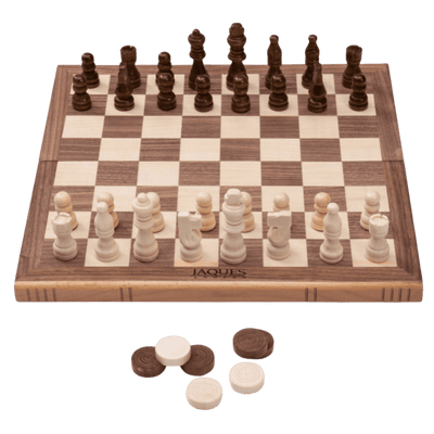 Folding Chess Set - Chess Draughts & Backgammon Set