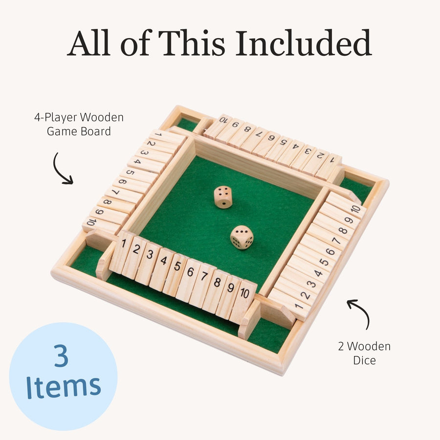 Wooden Game - Shut The Box 5