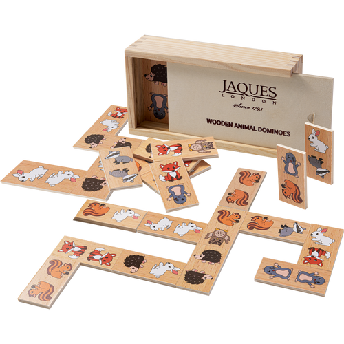 [fill] Wooden animal dominoes. 