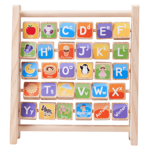 Wooden alphabet abacus [fill]
