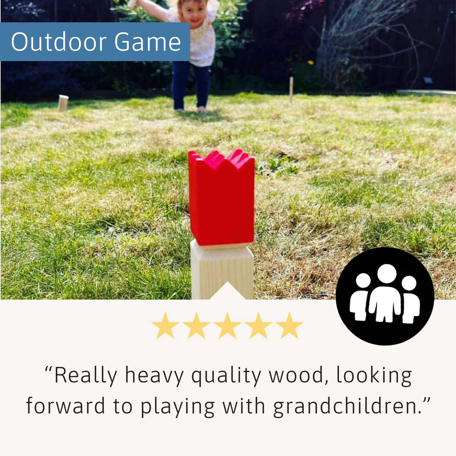 Kubb Outdoor Game - Garden Games for All Ages 4