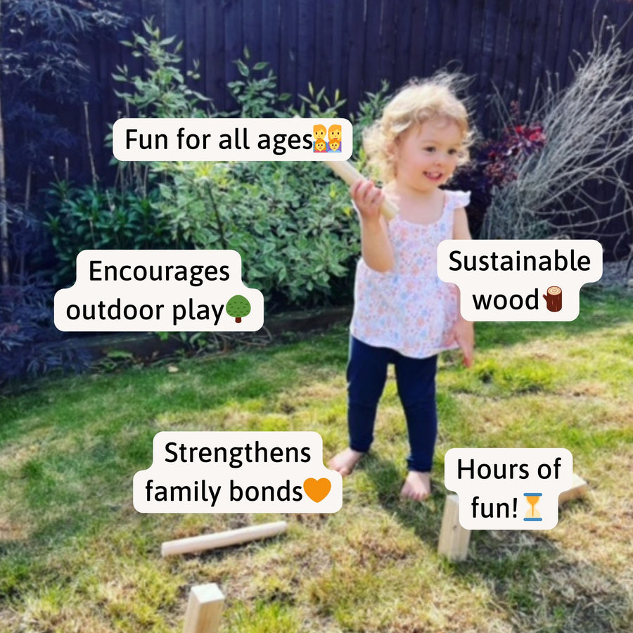 Kubb Outdoor Game - Garden Games for All Ages 7