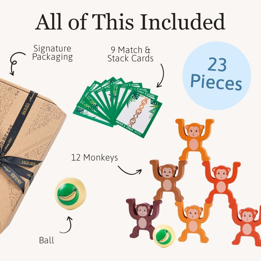 Stacking Monkeys - Wooden Stacking Toy 5