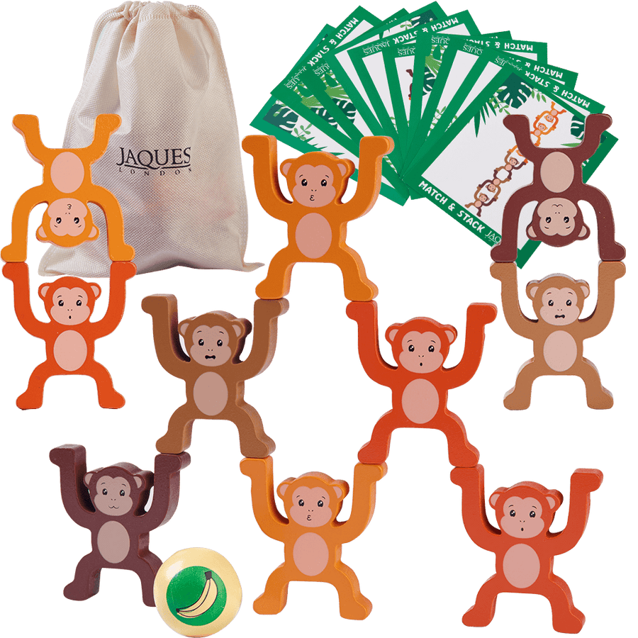 Stacking Monkeys - Wooden Stacking Toy 1