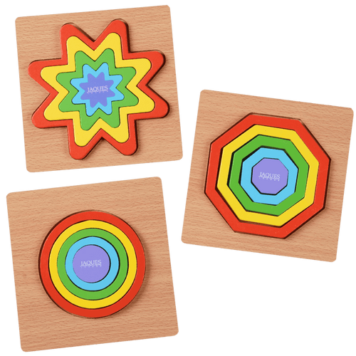 Wooden rainbow shape puzzles [fill]