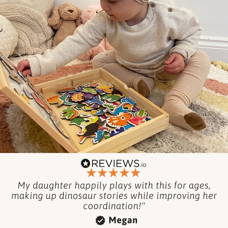 Dinosaur Magnetic Board - Jurassic Toy Set 4
