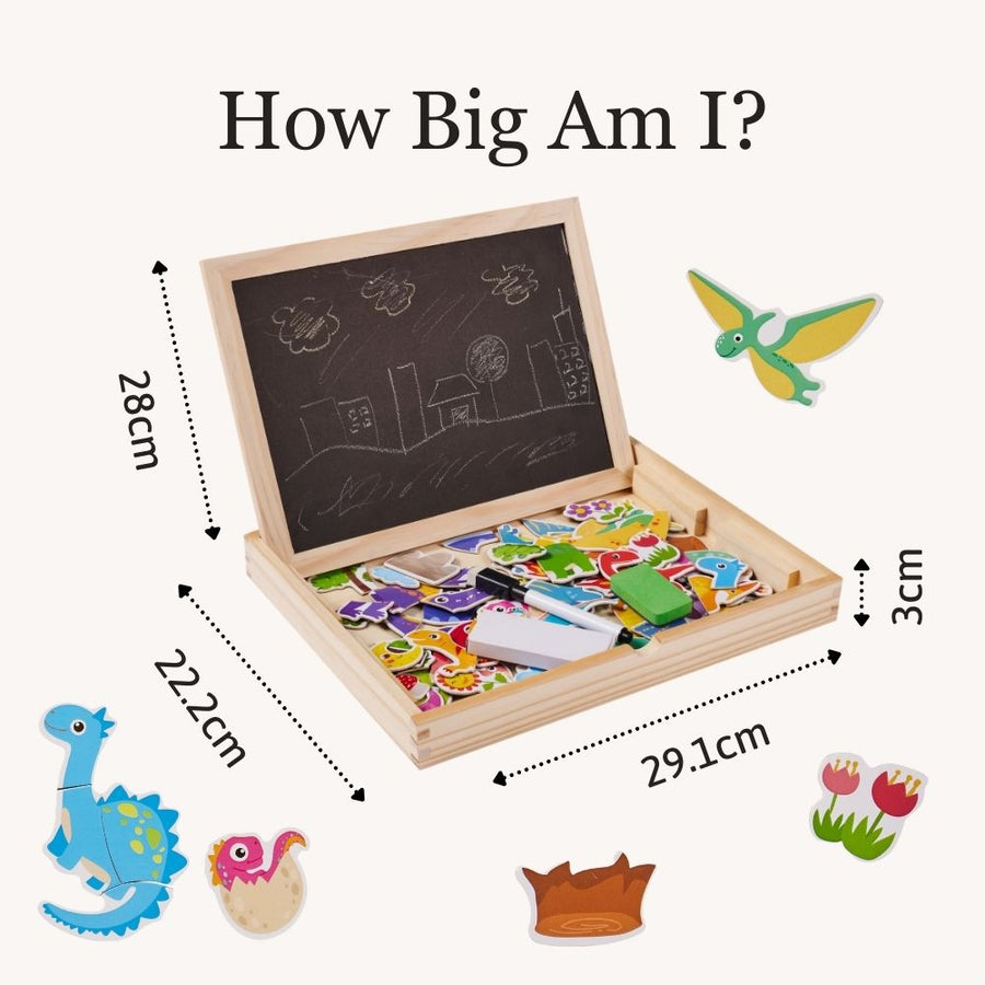 Dinosaur Magnetic Board - Jurassic Toy Set 6