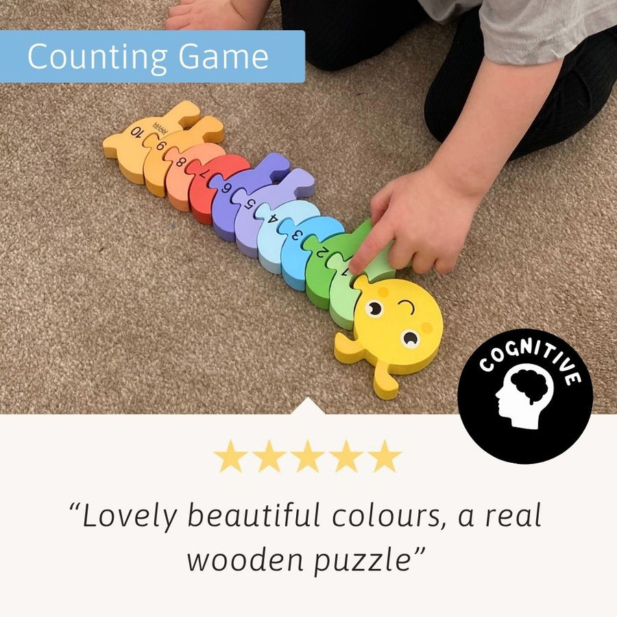 Counting Caterpillar - Number Puzzle 6