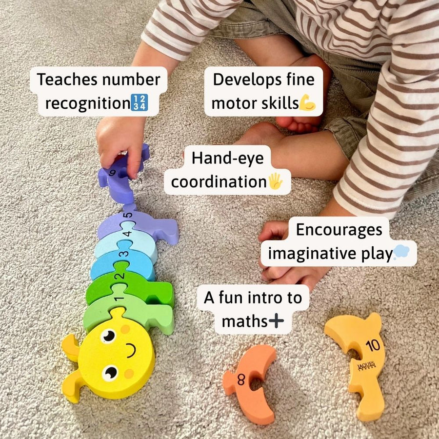 Counting Caterpillar - Number Puzzle 7