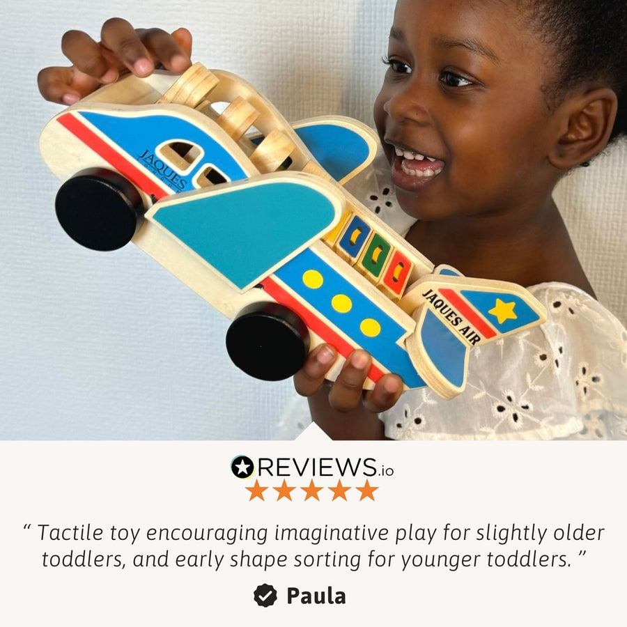Wooden Aeroplane - Toddler Toy Plane 4