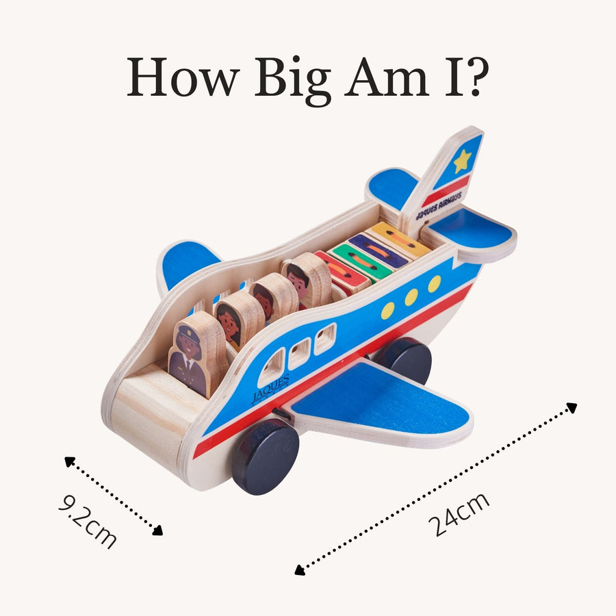 Wooden Aeroplane - Toddler Toy Plane 6