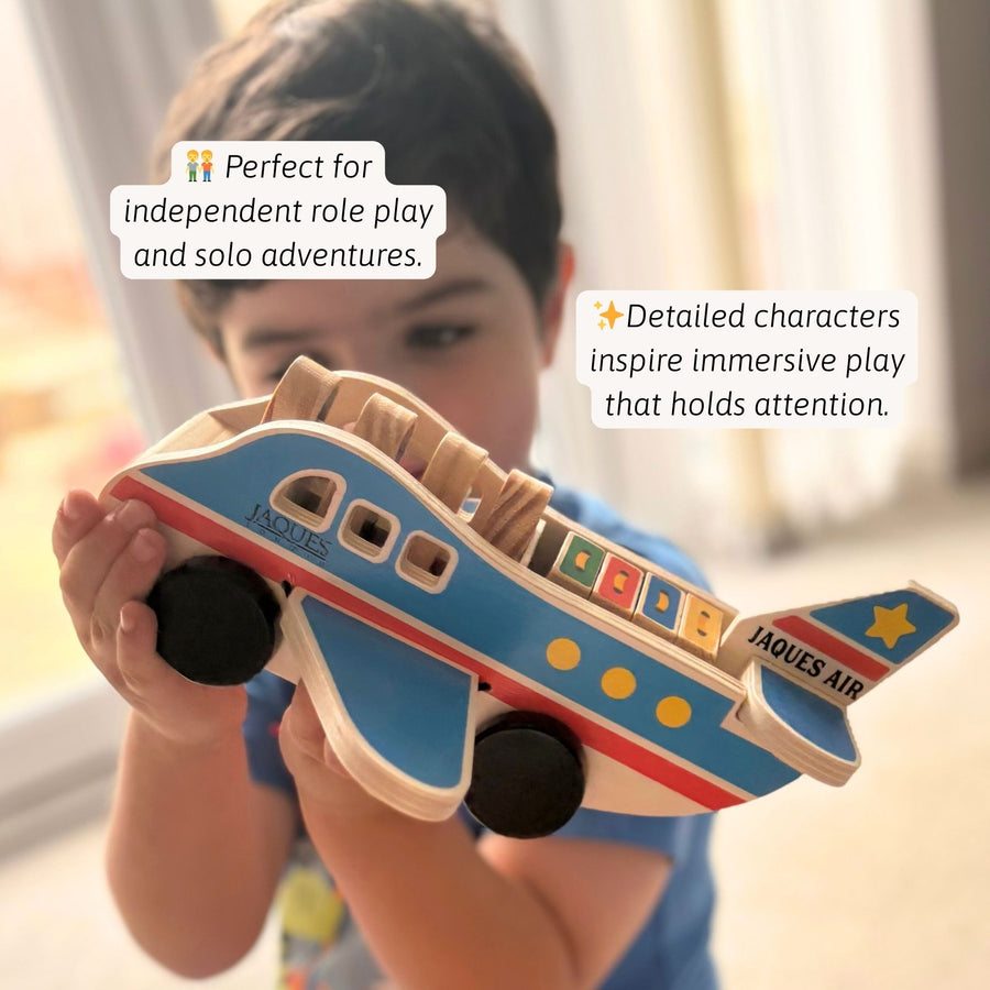 Wooden Aeroplane - Toddler Toy Plane 3