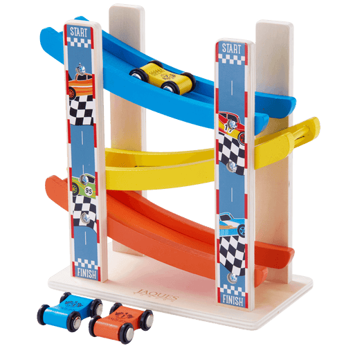 Studio shot of car park with white background