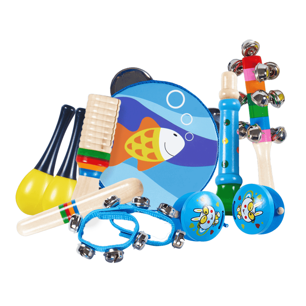 7-piece wooden musical set