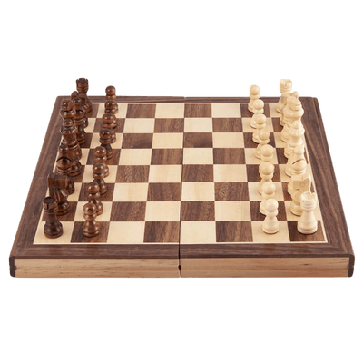 Folding Chess Board - Luxury 15 Inch Chess Set