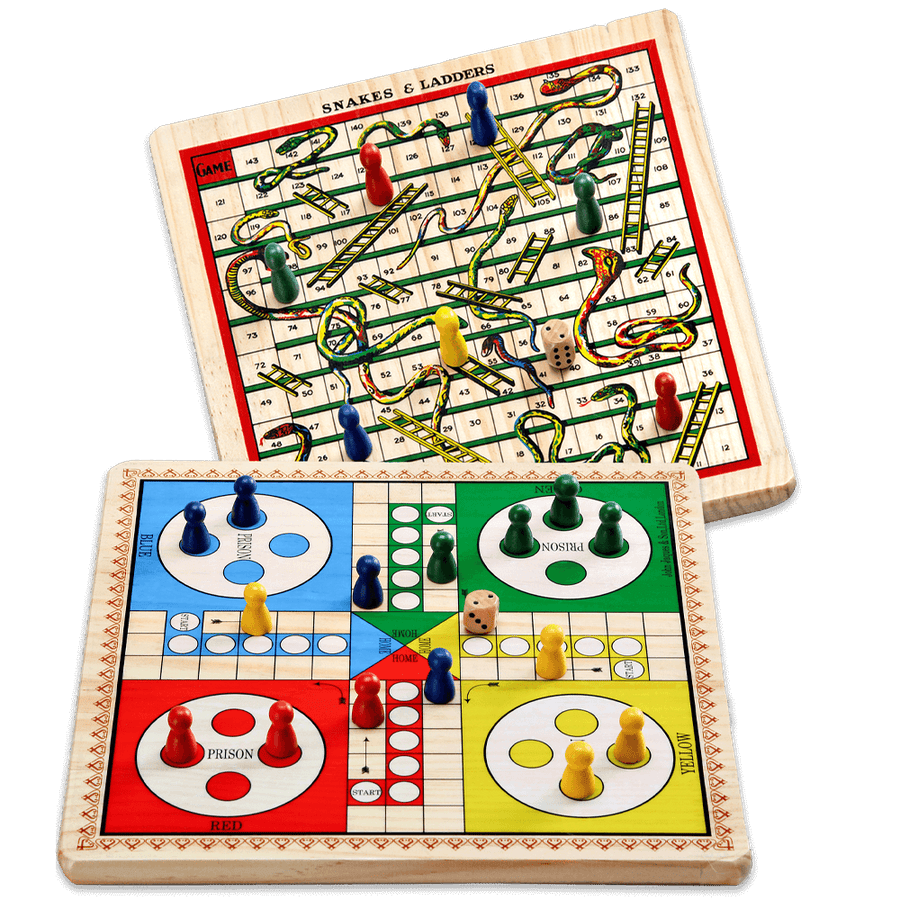 Classic Board Game - Snakes and Ladders & Ludo 1