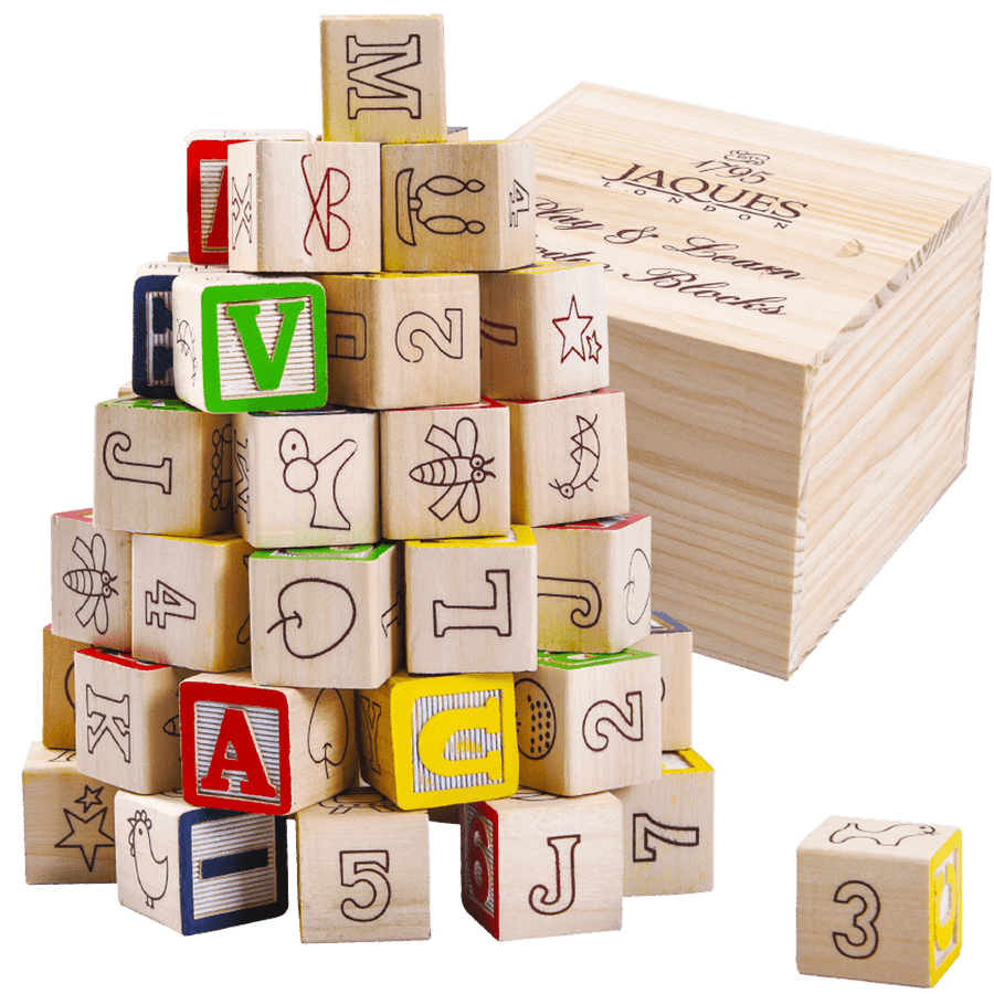Alphabet Wooden Blocks - Kids Building Blocks 1