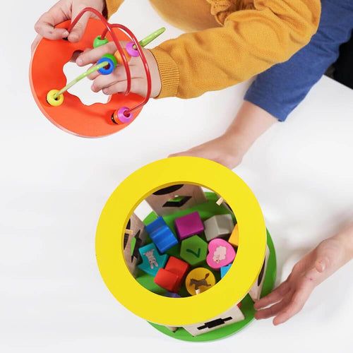  Lid off activity maze to show shapes inside