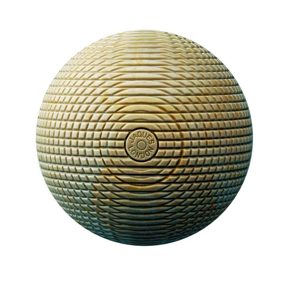 Brown croquet ball 
