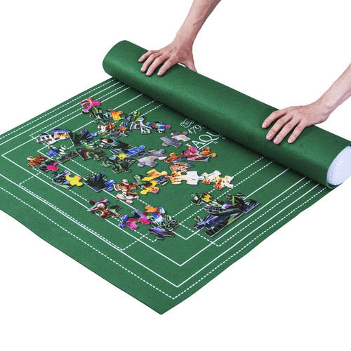  Jigsaw puzzle roll mat, 200pcs - hands rolling mat with puzzle and storage bag 