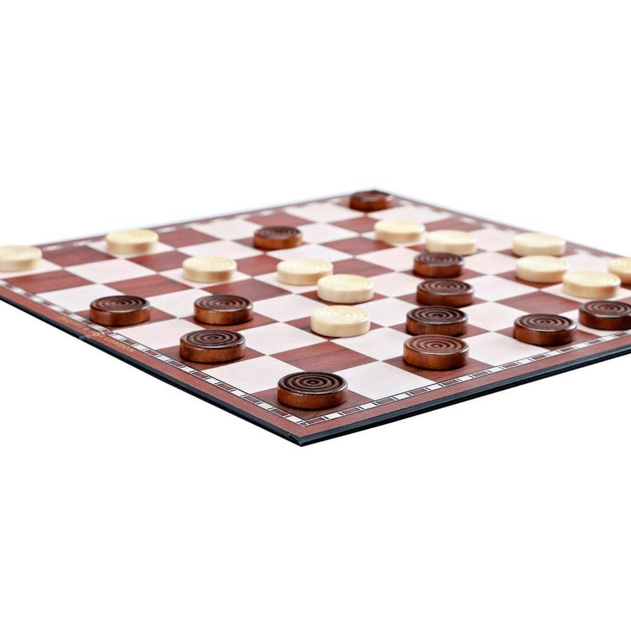 Folding Draughts Set - 12" Board & Pieces 3