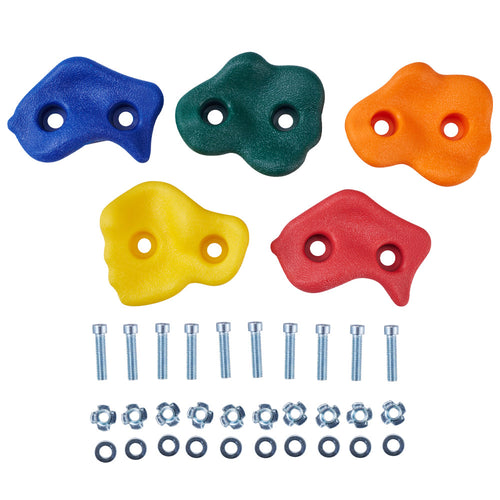 5 Grip handles in red, blue, orange, green and yellow with fixings